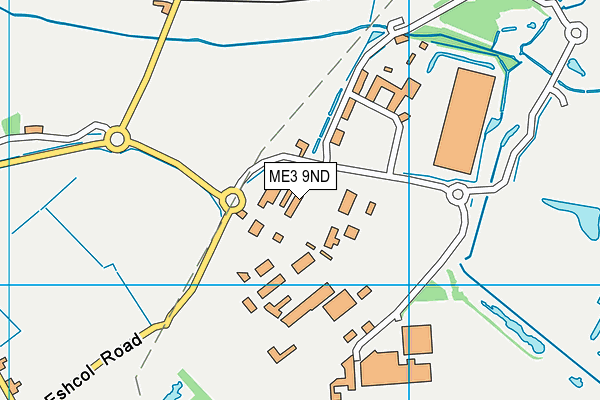 ME3 9ND map - OS VectorMap District (Ordnance Survey)