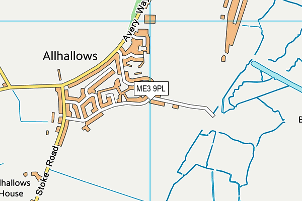 ME3 9PL map - OS VectorMap District (Ordnance Survey)