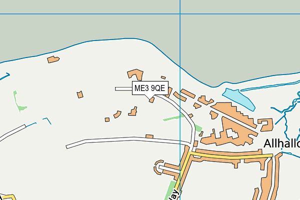 ME3 9QE map - OS VectorMap District (Ordnance Survey)