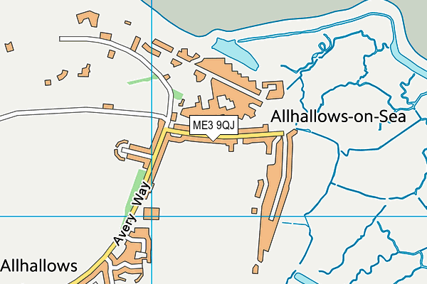 ME3 9QJ map - OS VectorMap District (Ordnance Survey)