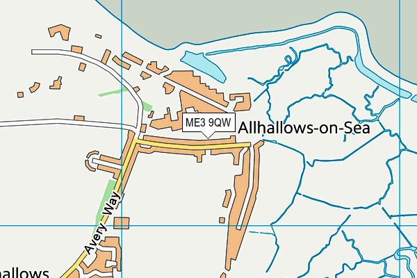 ME3 9QW map - OS VectorMap District (Ordnance Survey)