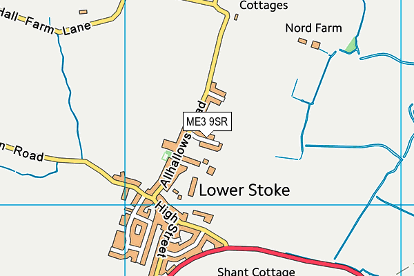 ME3 9SR map - OS VectorMap District (Ordnance Survey)