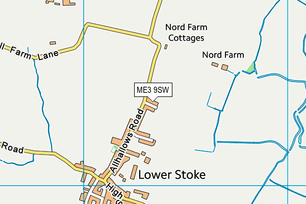 ME3 9SW map - OS VectorMap District (Ordnance Survey)