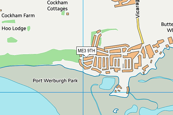 ME3 9TH map - OS VectorMap District (Ordnance Survey)