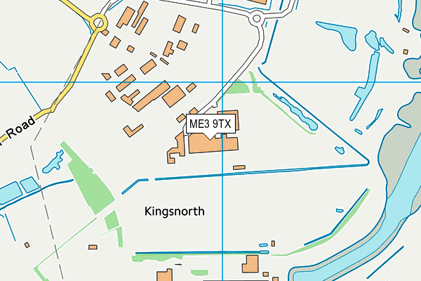 ME3 9TX map - OS VectorMap District (Ordnance Survey)