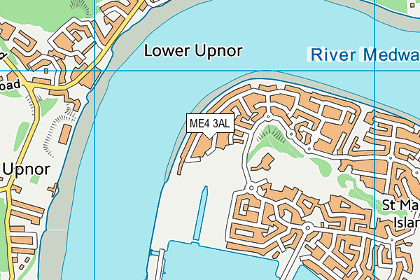 ME4 3AL map - OS VectorMap District (Ordnance Survey)