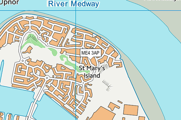 ME4 3AP map - OS VectorMap District (Ordnance Survey)