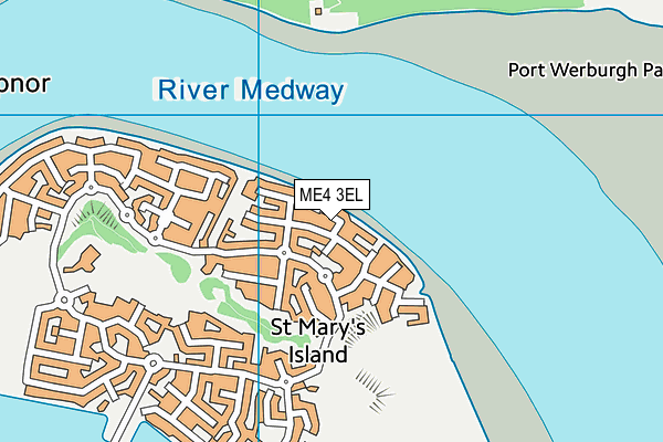 ME4 3EL map - OS VectorMap District (Ordnance Survey)