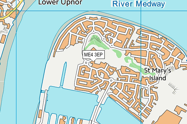 ME4 3EP map - OS VectorMap District (Ordnance Survey)