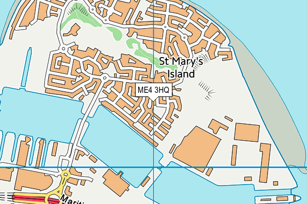 ME4 3HQ map - OS VectorMap District (Ordnance Survey)