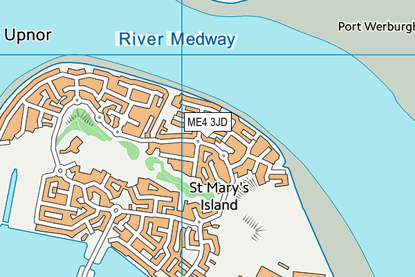 ME4 3JD map - OS VectorMap District (Ordnance Survey)