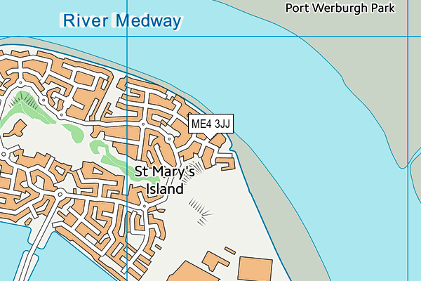 ME4 3JJ map - OS VectorMap District (Ordnance Survey)