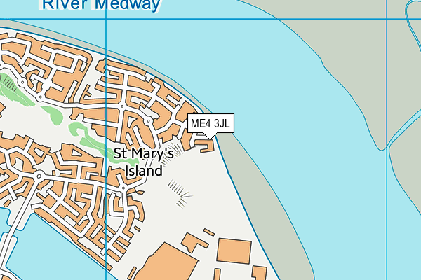 ME4 3JL map - OS VectorMap District (Ordnance Survey)