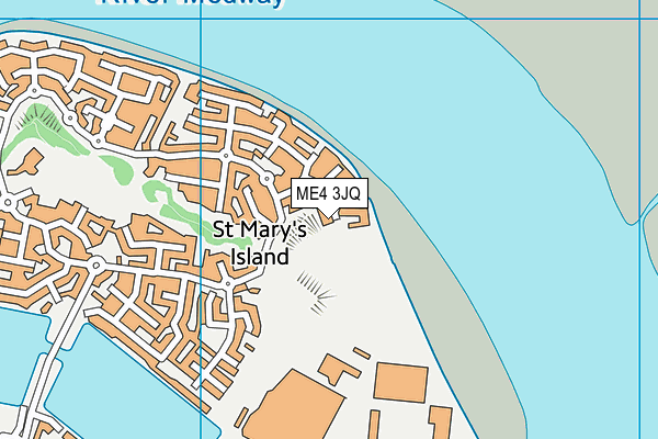 ME4 3JQ map - OS VectorMap District (Ordnance Survey)