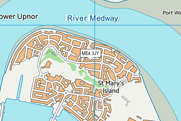 ME4 3JY map - OS VectorMap District (Ordnance Survey)