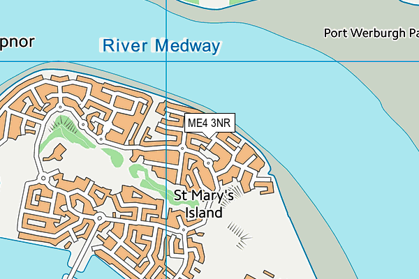 ME4 3NR map - OS VectorMap District (Ordnance Survey)