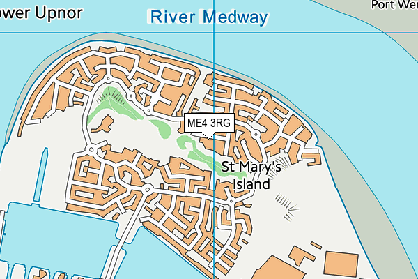 ME4 3RG map - OS VectorMap District (Ordnance Survey)