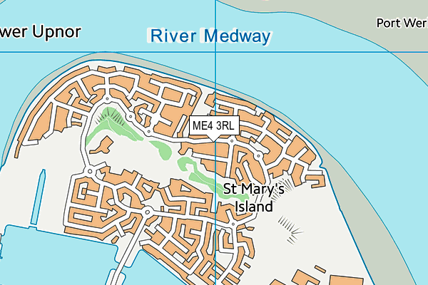 ME4 3RL map - OS VectorMap District (Ordnance Survey)