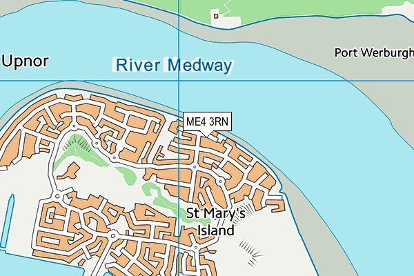 ME4 3RN map - OS VectorMap District (Ordnance Survey)