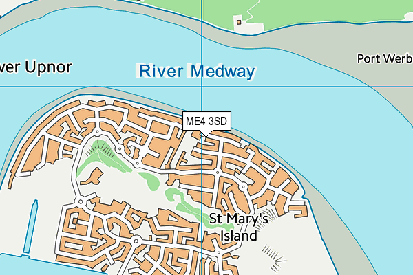 ME4 3SD map - OS VectorMap District (Ordnance Survey)