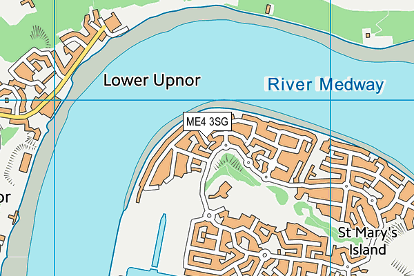 ME4 3SG map - OS VectorMap District (Ordnance Survey)