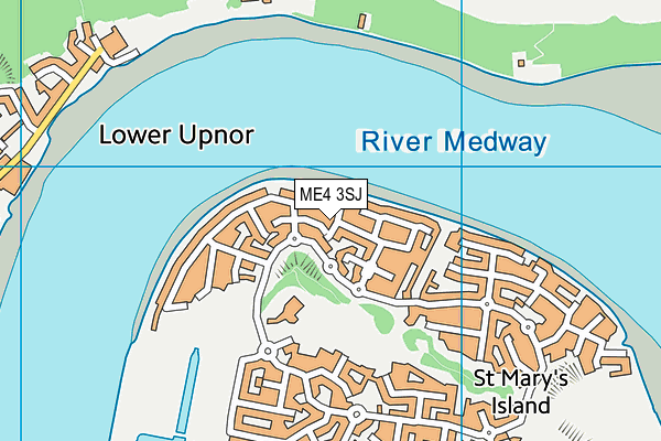 ME4 3SJ map - OS VectorMap District (Ordnance Survey)
