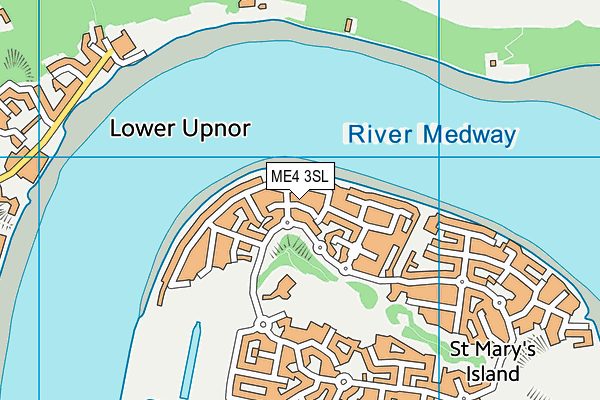 ME4 3SL map - OS VectorMap District (Ordnance Survey)
