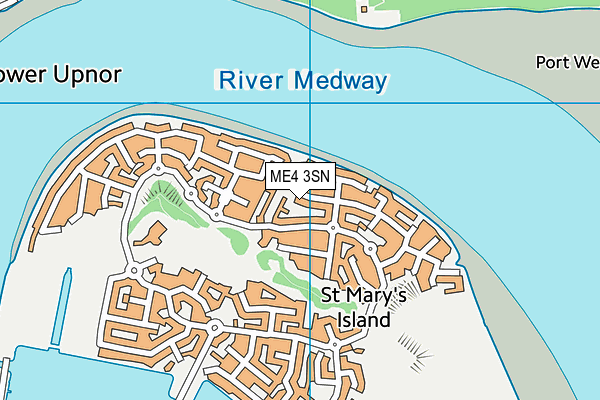ME4 3SN map - OS VectorMap District (Ordnance Survey)