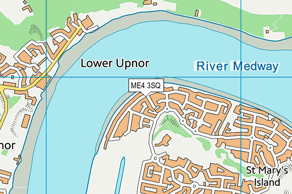 ME4 3SQ map - OS VectorMap District (Ordnance Survey)