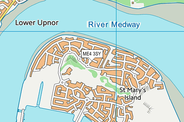 ME4 3SY map - OS VectorMap District (Ordnance Survey)