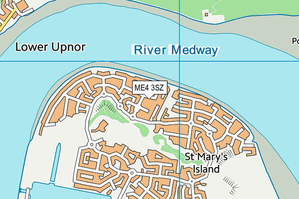 ME4 3SZ map - OS VectorMap District (Ordnance Survey)