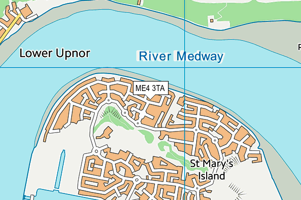 ME4 3TA map - OS VectorMap District (Ordnance Survey)