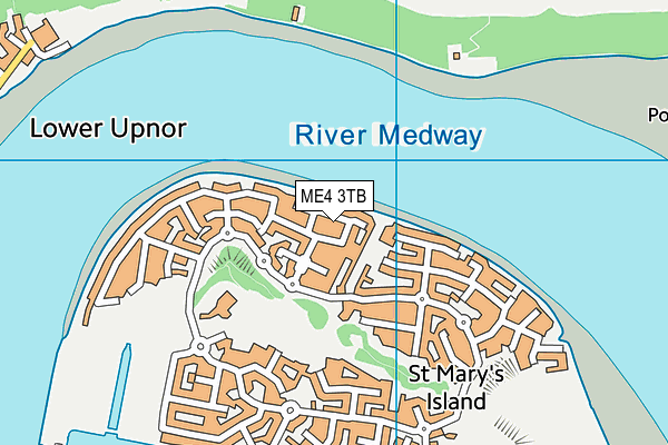 ME4 3TB map - OS VectorMap District (Ordnance Survey)