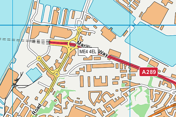 ME4 4EL map - OS VectorMap District (Ordnance Survey)