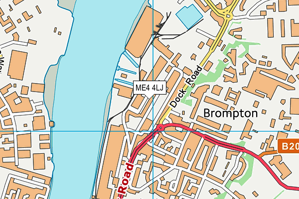 ME4 4LJ map - OS VectorMap District (Ordnance Survey)