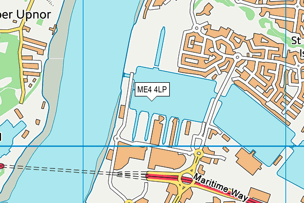 ME4 4LP map - OS VectorMap District (Ordnance Survey)