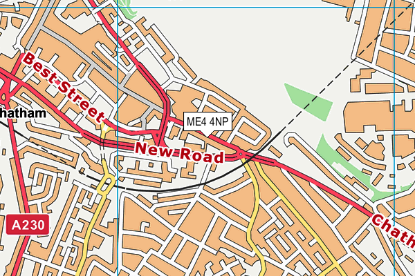 ME4 4NP map - OS VectorMap District (Ordnance Survey)