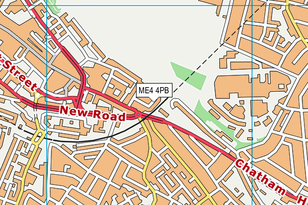 ME4 4PB map - OS VectorMap District (Ordnance Survey)