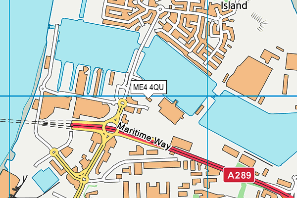 ME4 4QU map - OS VectorMap District (Ordnance Survey)