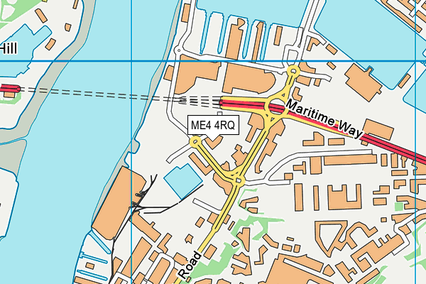 ME4 4RQ map - OS VectorMap District (Ordnance Survey)