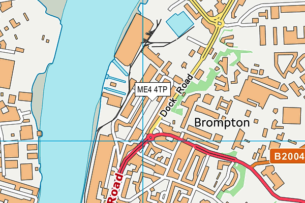 ME4 4TP map - OS VectorMap District (Ordnance Survey)