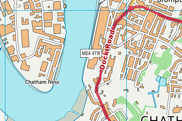 ME4 4TR map - OS VectorMap District (Ordnance Survey)