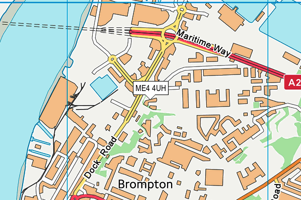 ME4 4UH map - OS VectorMap District (Ordnance Survey)