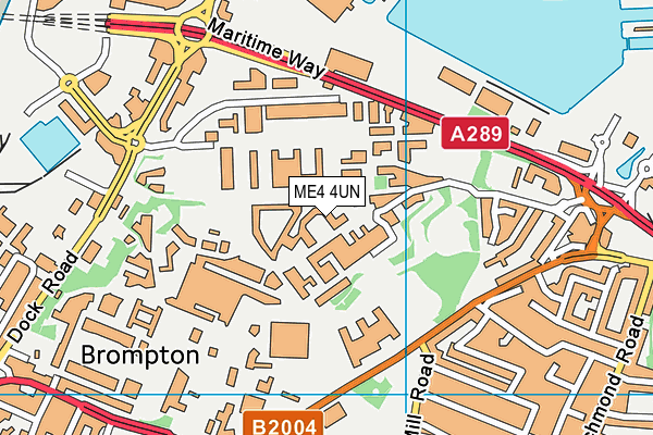 ME4 4UN map - OS VectorMap District (Ordnance Survey)