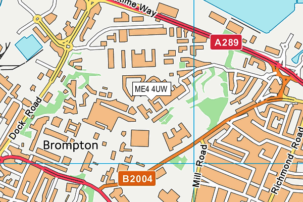 ME4 4UW map - OS VectorMap District (Ordnance Survey)