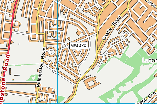 ME4 4XX map - OS VectorMap District (Ordnance Survey)