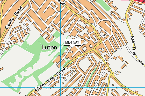 ME4 5AY map - OS VectorMap District (Ordnance Survey)