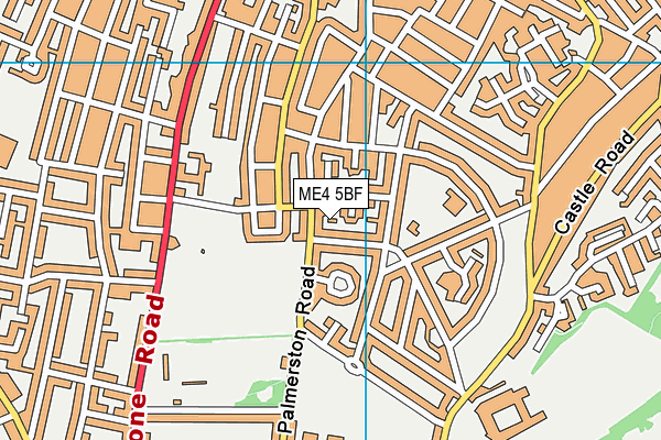 ME4 5BF map - OS VectorMap District (Ordnance Survey)