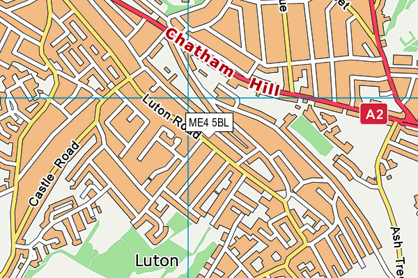 ME4 5BL map - OS VectorMap District (Ordnance Survey)