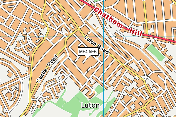 ME4 5EB map - OS VectorMap District (Ordnance Survey)